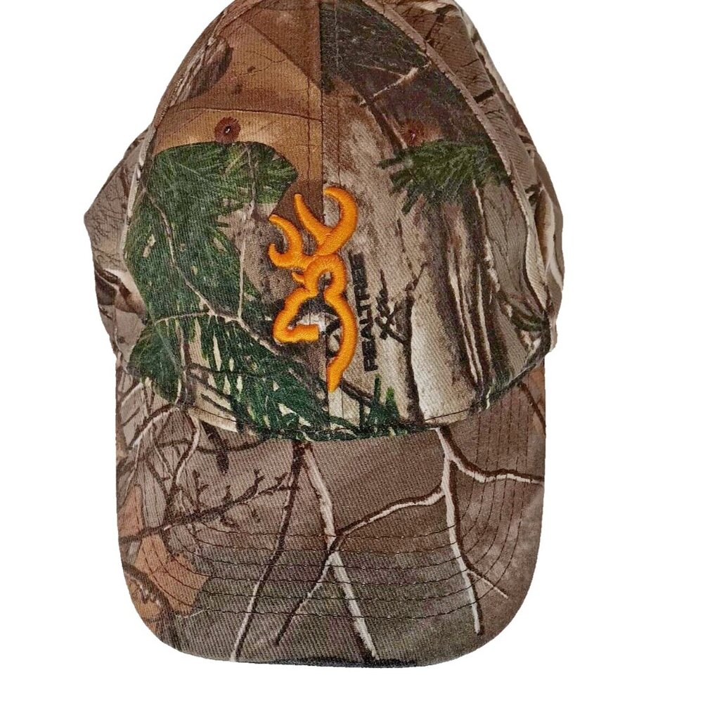 Browning Deer Hunters Camo‎ Strap Back Cap Camping Fishing Hunting Hat